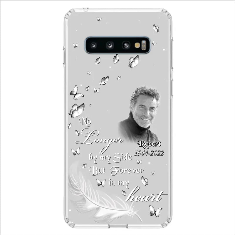 Custom Personalized Memorial Phone Case - Memorial Gift Idea For Family - Upload Photo - Case For iPhone/Samsung - No Longer By My Side But Forever In My Heart