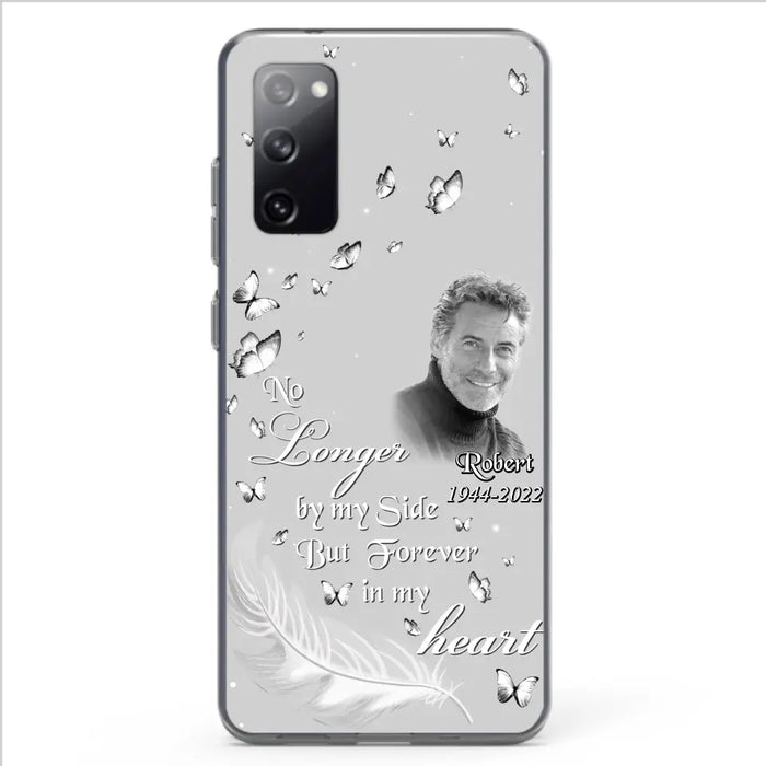 Custom Personalized Memorial Phone Case - Memorial Gift Idea For Family - Upload Photo - Case For iPhone/Samsung - No Longer By My Side But Forever In My Heart