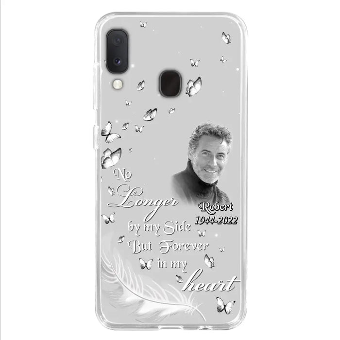 Custom Personalized Memorial Phone Case - Memorial Gift Idea For Family - Upload Photo - Case For iPhone/Samsung - No Longer By My Side But Forever In My Heart