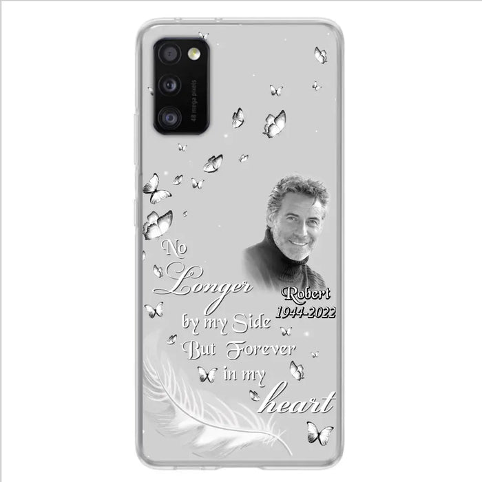 Custom Personalized Memorial Phone Case - Memorial Gift Idea For Family - Upload Photo - Case For iPhone/Samsung - No Longer By My Side But Forever In My Heart