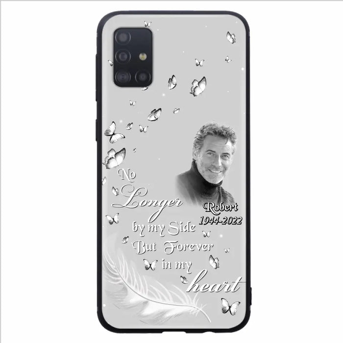 Custom Personalized Memorial Phone Case - Memorial Gift Idea For Family - Upload Photo - Case For iPhone/Samsung - No Longer By My Side But Forever In My Heart