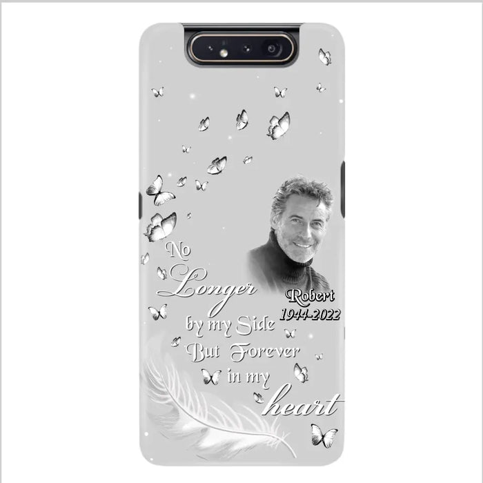 Custom Personalized Memorial Phone Case - Memorial Gift Idea For Family - Upload Photo - Case For iPhone/Samsung - No Longer By My Side But Forever In My Heart