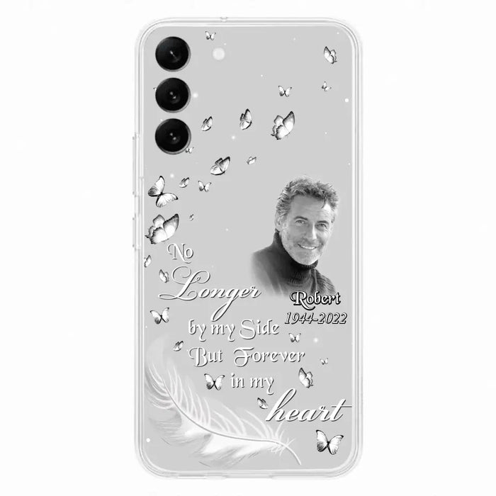 Custom Personalized Memorial Phone Case - Memorial Gift Idea For Family - Upload Photo - Case For iPhone/Samsung - No Longer By My Side But Forever In My Heart