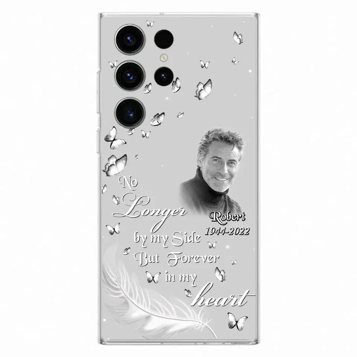 Custom Personalized Memorial Phone Case - Memorial Gift Idea For Family - Upload Photo - Case For iPhone/Samsung - No Longer By My Side But Forever In My Heart