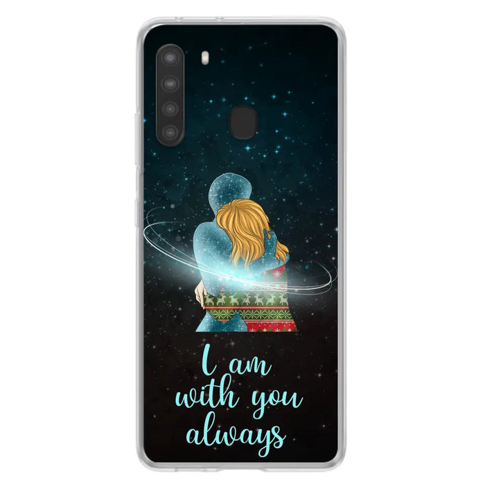 Custom Personalized Memorial Phone Case - Memorial Gift Idea For Family/Couple - Case For iPhone/Samsung - I Am With You Always