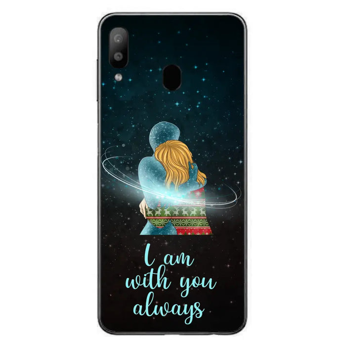 Custom Personalized Memorial Phone Case - Memorial Gift Idea For Family/Couple - Case For iPhone/Samsung - I Am With You Always