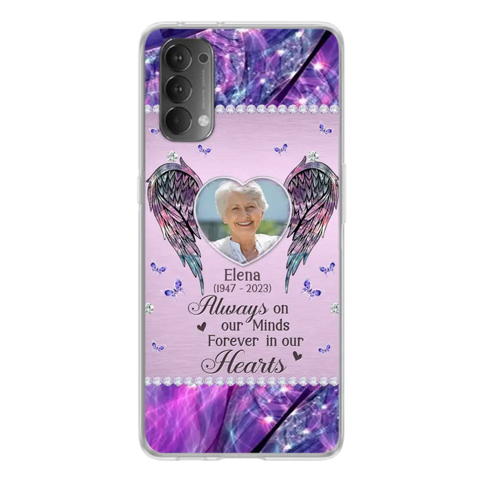 Custom Personalized Memorial Phone Case - Memorial Gift Idea For Family - Case For Oppo/Xiaomi/Huawei - Always On My Mind s Forever In Our Hearts