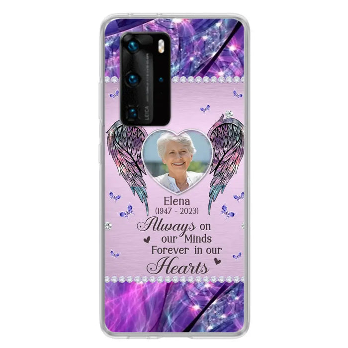 Custom Personalized Memorial Phone Case - Memorial Gift Idea For Family - Case For Oppo/Xiaomi/Huawei - Always On My Mind s Forever In Our Hearts