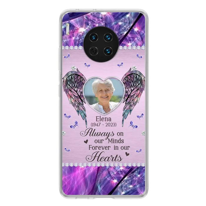 Custom Personalized Memorial Phone Case - Memorial Gift Idea For Family - Case For Oppo/Xiaomi/Huawei - Always On My Mind s Forever In Our Hearts