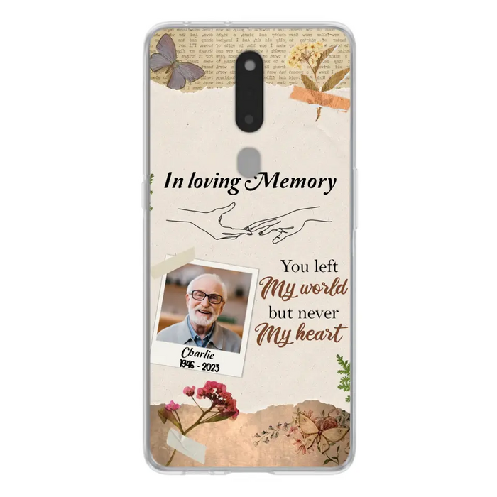 Custom Personalized Memorial Phone Case - Memorial Gift Idea For Family - Case For Oppo/Xiaomi/Huawei - You Left My World But Never My Heart