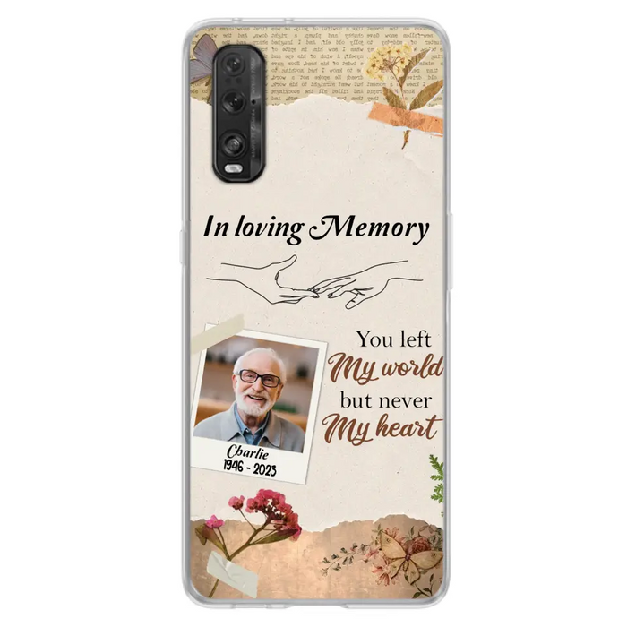 Custom Personalized Memorial Phone Case - Memorial Gift Idea For Family - Case For Oppo/Xiaomi/Huawei - You Left My World But Never My Heart