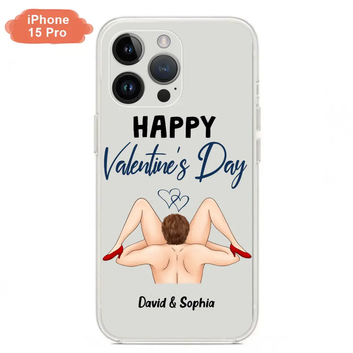 Custom Personalized Couple Phone Case - Gift Idea For Couple/Valentines Day/Her/Him - Happy Valentine's Day - Case For iPhone/Samsung