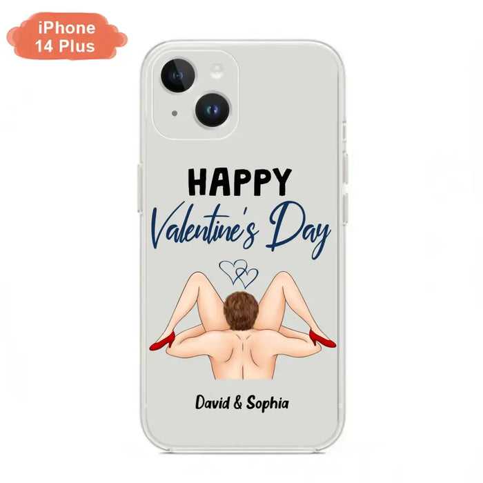 Custom Personalized Couple Phone Case - Gift Idea For Couple/Valentines Day/Her/Him - Happy Valentine's Day - Case For iPhone/Samsung