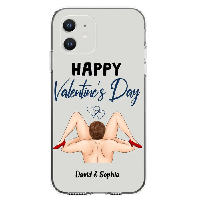 Custom Personalized Couple Phone Case - Gift Idea For Couple/Valentines Day/Her/Him - Happy Valentine's Day - Case For iPhone/Samsung