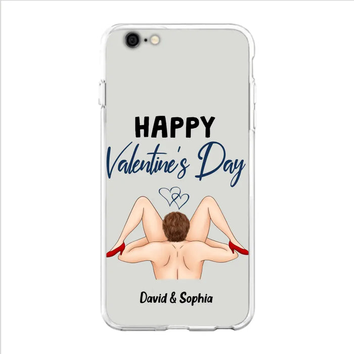 Custom Personalized Couple Phone Case - Gift Idea For Couple/Valentines Day/Her/Him - Happy Valentine's Day - Case For iPhone/Samsung