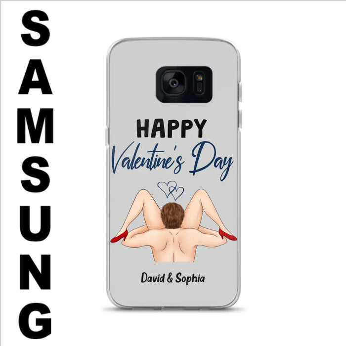 Custom Personalized Couple Phone Case - Gift Idea For Couple/Valentines Day/Her/Him - Happy Valentine's Day - Case For iPhone/Samsung