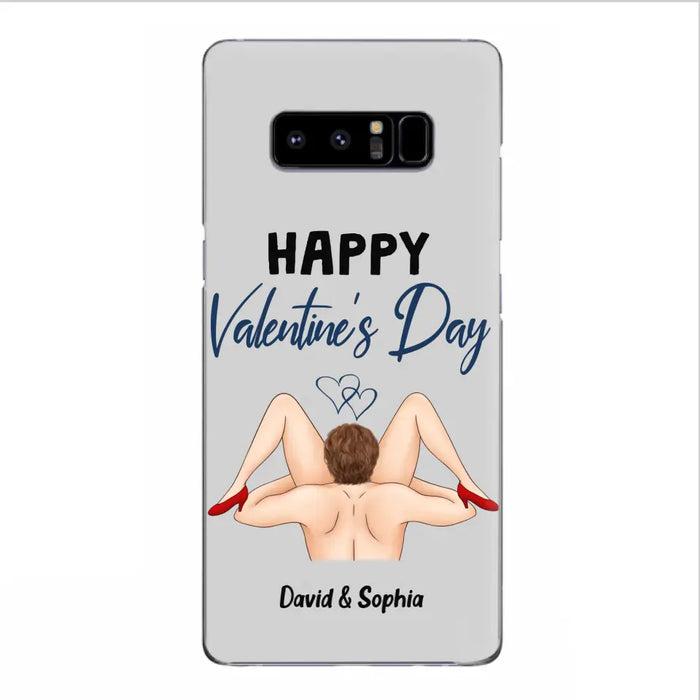 Custom Personalized Couple Phone Case - Gift Idea For Couple/Valentines Day/Her/Him - Happy Valentine's Day - Case For iPhone/Samsung