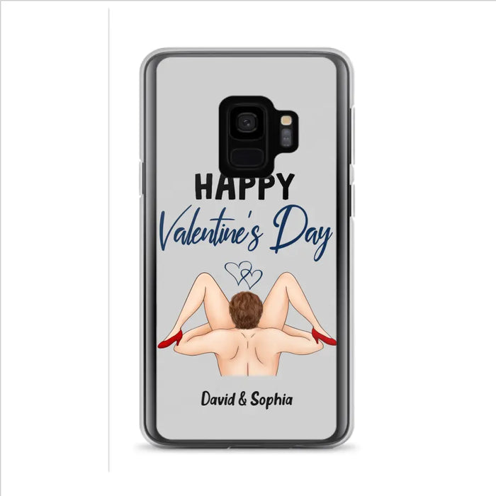 Custom Personalized Couple Phone Case - Gift Idea For Couple/Valentines Day/Her/Him - Happy Valentine's Day - Case For iPhone/Samsung