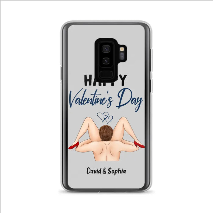 Custom Personalized Couple Phone Case - Gift Idea For Couple/Valentines Day/Her/Him - Happy Valentine's Day - Case For iPhone/Samsung