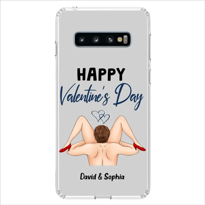 Custom Personalized Couple Phone Case - Gift Idea For Couple/Valentines Day/Her/Him - Happy Valentine's Day - Case For iPhone/Samsung