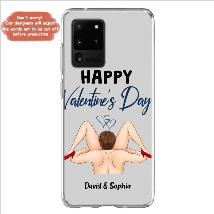 Custom Personalized Couple Phone Case - Gift Idea For Couple/Valentines Day/Her/Him - Happy Valentine's Day - Case For iPhone/Samsung