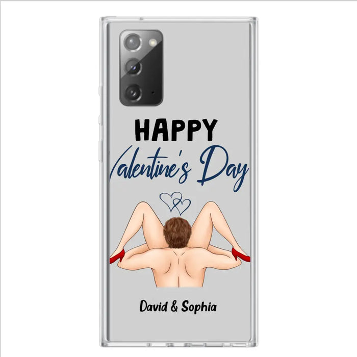 Custom Personalized Couple Phone Case - Gift Idea For Couple/Valentines Day/Her/Him - Happy Valentine's Day - Case For iPhone/Samsung