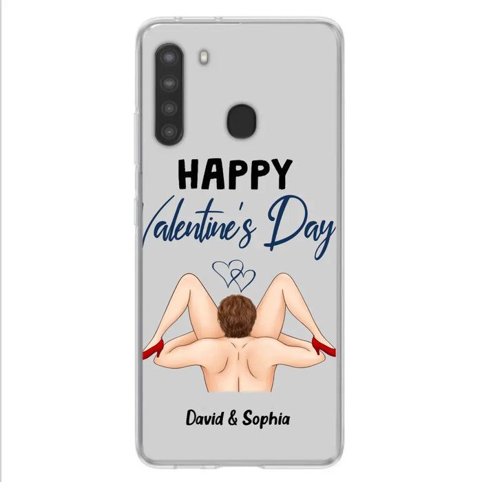 Custom Personalized Couple Phone Case - Gift Idea For Couple/Valentines Day/Her/Him - Happy Valentine's Day - Case For iPhone/Samsung