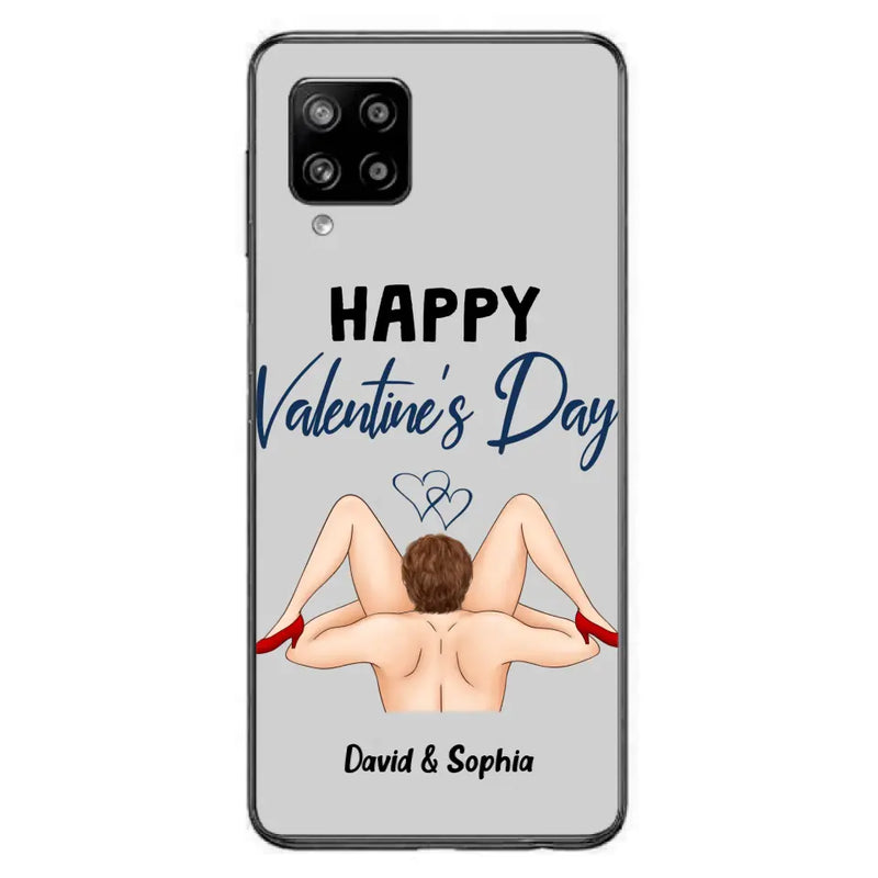 Custom Personalized Couple Phone Case - Gift Idea For Couple/Valentines Day/Her/Him - Happy Valentine's Day - Case For iPhone/Samsung