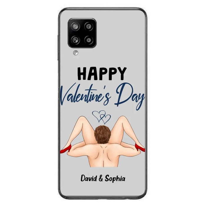 Custom Personalized Couple Phone Case - Gift Idea For Couple/Valentines Day/Her/Him - Happy Valentine's Day - Case For iPhone/Samsung