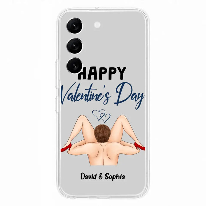 Custom Personalized Couple Phone Case - Gift Idea For Couple/Valentines Day/Her/Him - Happy Valentine's Day - Case For iPhone/Samsung