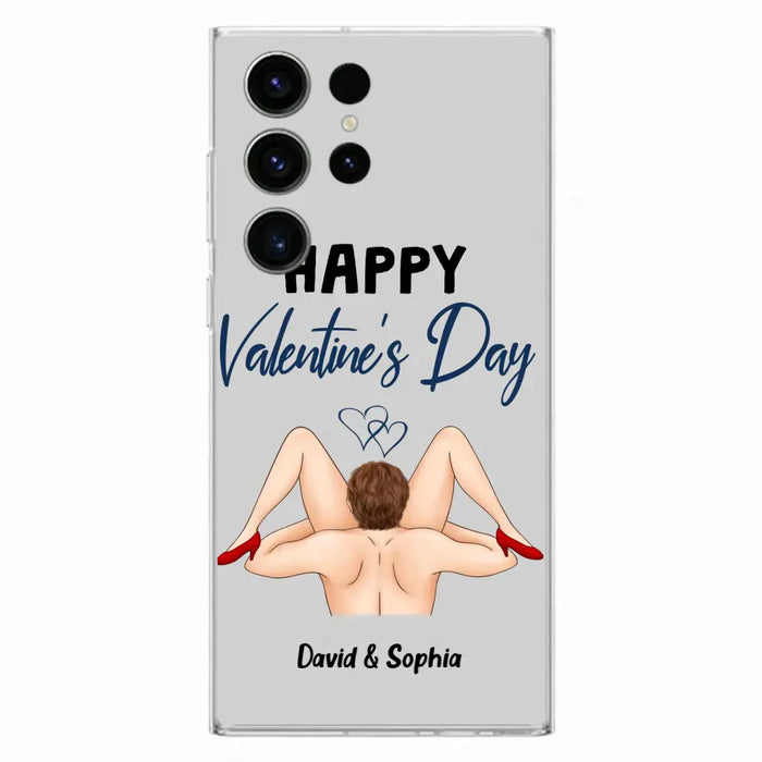 Custom Personalized Couple Phone Case - Gift Idea For Couple/Valentines Day/Her/Him - Happy Valentine's Day - Case For iPhone/Samsung