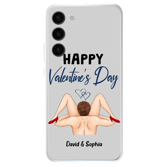 Custom Personalized Couple Phone Case - Gift Idea For Couple/Valentines Day/Her/Him - Happy Valentine's Day - Case For iPhone/Samsung