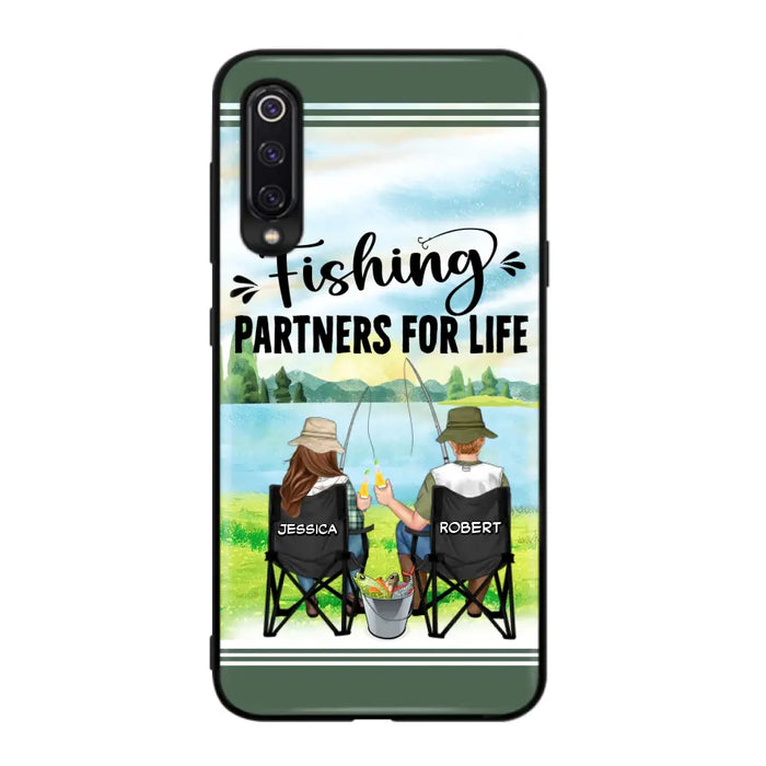 Custom Personalized Fishing Couple Phone Case - Gift Idea for Couple - Fishing Partners For Life - Case For Oppo/Xiaomi/Huawei