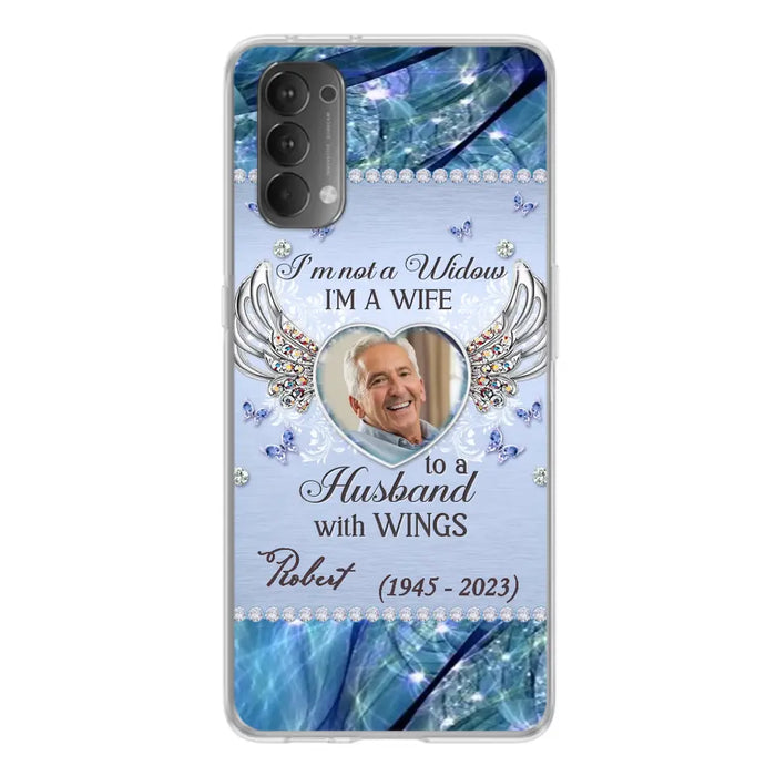 Custom Personalized Memorial Phone Case - Memorial Gift Idea For Family - Case For Oppo/Xiaomi/Huawei - I'm Not A Widow