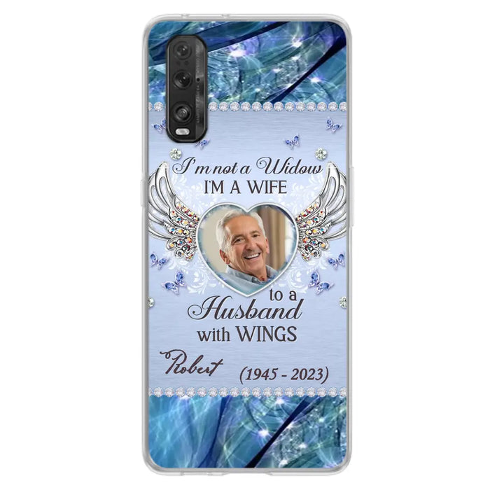 Custom Personalized Memorial Phone Case - Memorial Gift Idea For Family - Case For Oppo/Xiaomi/Huawei - I'm Not A Widow