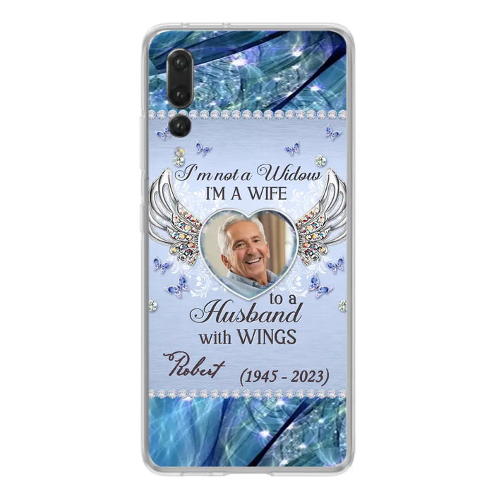 Custom Personalized Memorial Phone Case - Memorial Gift Idea For Family - Case For Oppo/Xiaomi/Huawei - I'm Not A Widow