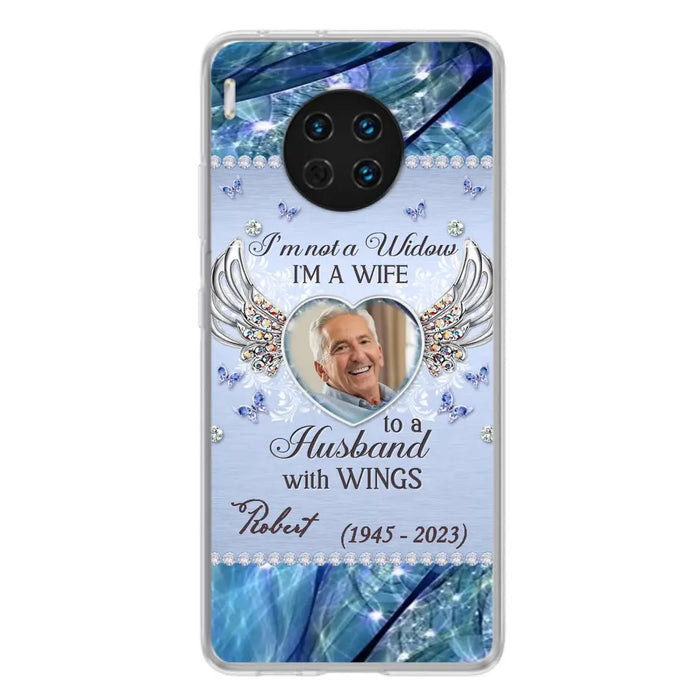 Custom Personalized Memorial Phone Case - Memorial Gift Idea For Family - Case For Oppo/Xiaomi/Huawei - I'm Not A Widow