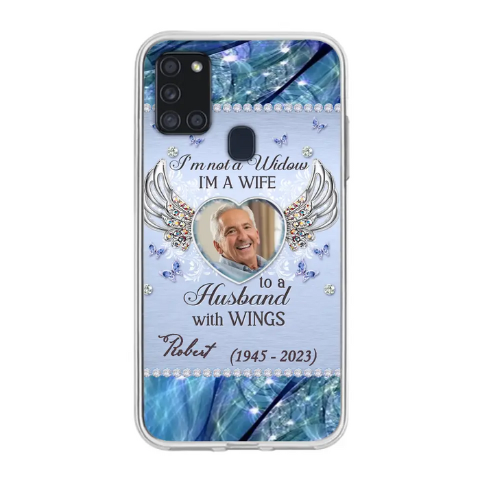 Custom Personalized Memorial Phone Case - Memorial Gift Idea For Family - Case For iPhone/Samsung - I'm Not A Widow