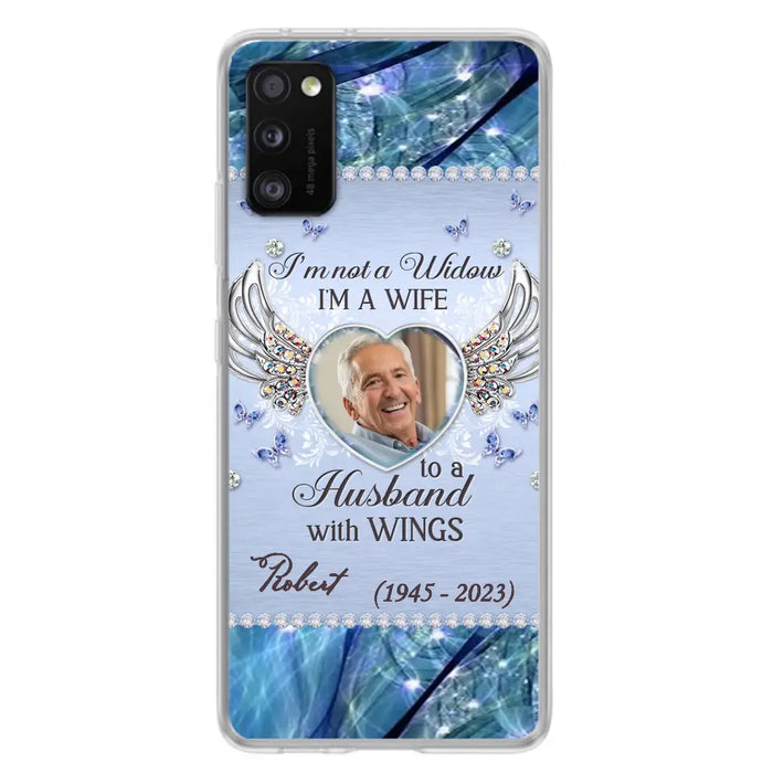 Custom Personalized Memorial Phone Case - Memorial Gift Idea For Family - Case For iPhone/Samsung - I'm Not A Widow