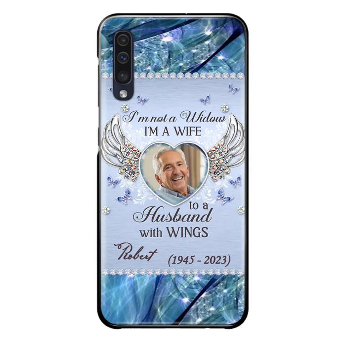 Custom Personalized Memorial Phone Case - Memorial Gift Idea For Family - Case For iPhone/Samsung - I'm Not A Widow