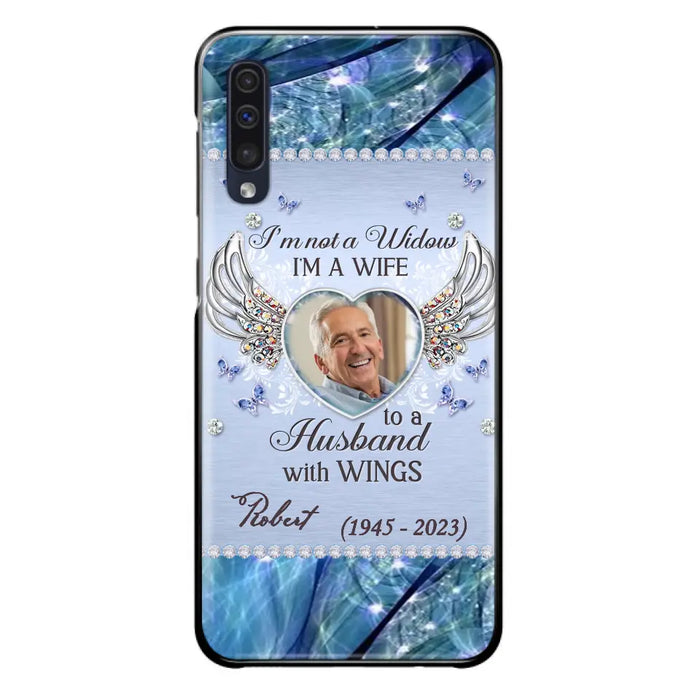 Custom Personalized Memorial Phone Case - Memorial Gift Idea For Family - Case For iPhone/Samsung - I'm Not A Widow