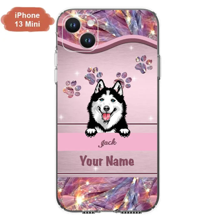 Custom Personalized Dog Phone Case For iPhone And Samsung - Gift Idea For Dog Lover - Up to 3 Dogs