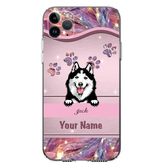 Custom Personalized Dog Phone Case For iPhone And Samsung - Gift Idea For Dog Lover - Up to 3 Dogs