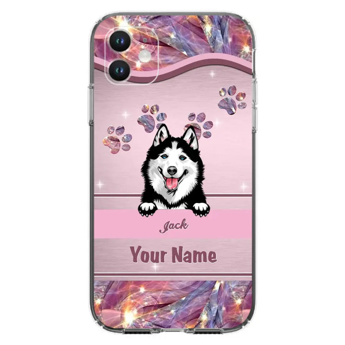 Custom Personalized Dog Phone Case For iPhone And Samsung - Gift Idea For Dog Lover - Up to 3 Dogs