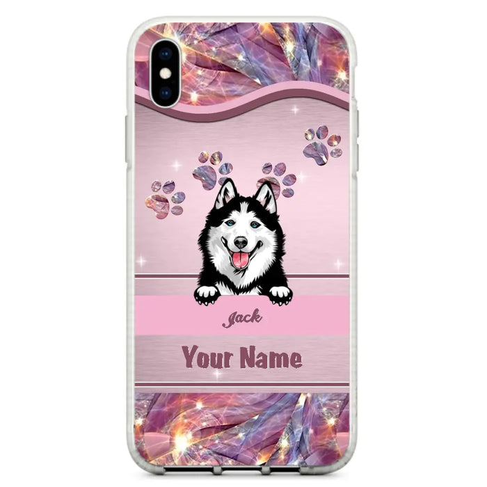 Custom Personalized Dog Phone Case For iPhone And Samsung - Gift Idea For Dog Lover - Up to 3 Dogs