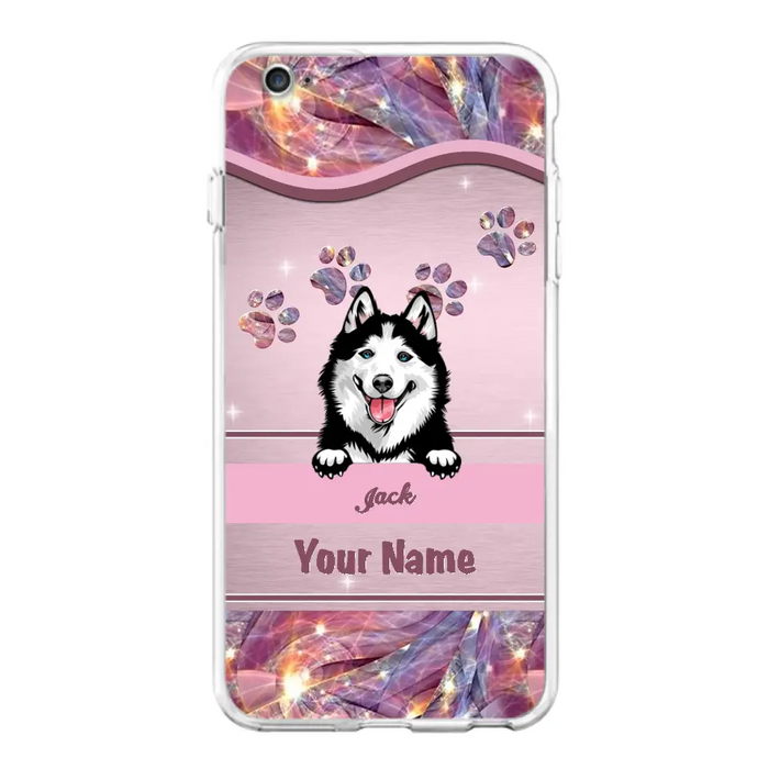 Custom Personalized Dog Phone Case For iPhone And Samsung - Gift Idea For Dog Lover - Up to 3 Dogs