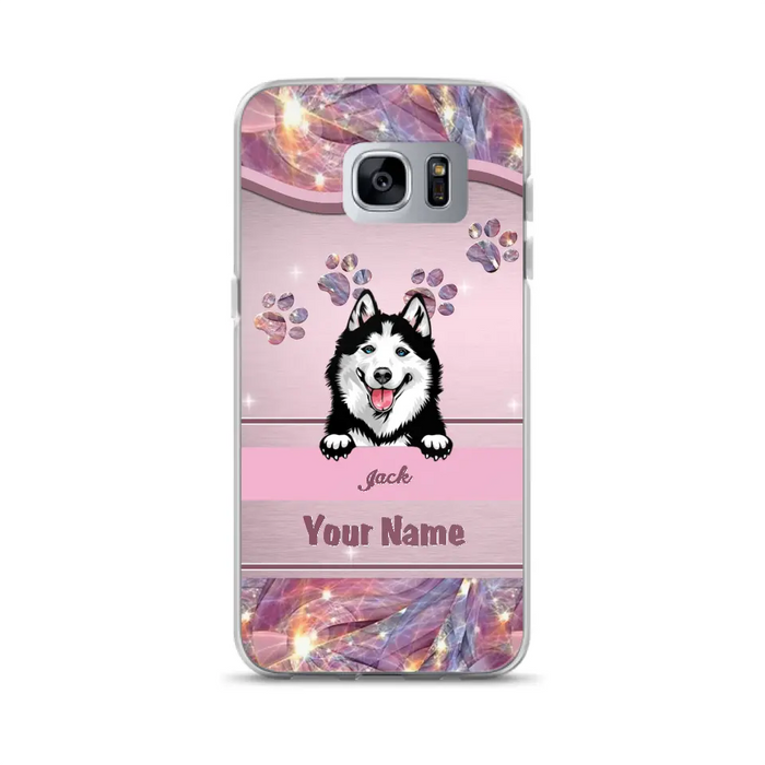 Custom Personalized Dog Phone Case For iPhone And Samsung - Gift Idea For Dog Lover - Up to 3 Dogs