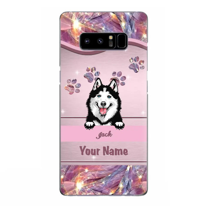 Custom Personalized Dog Phone Case For iPhone And Samsung - Gift Idea For Dog Lover - Up to 3 Dogs