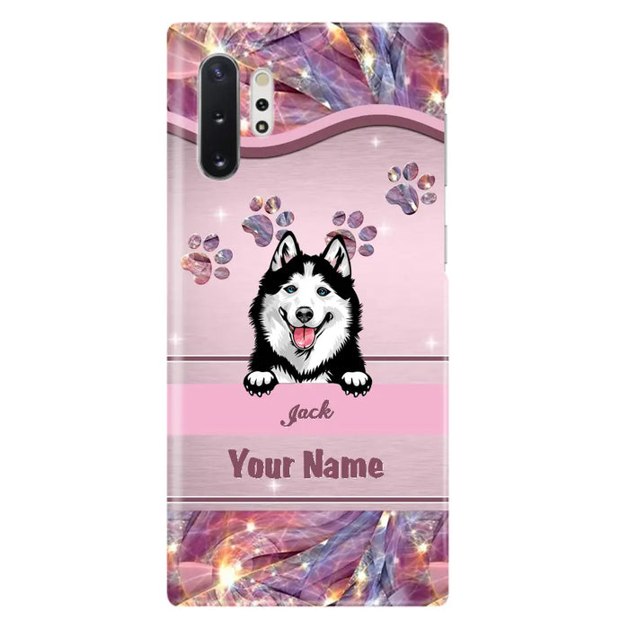 Custom Personalized Dog Phone Case For iPhone And Samsung - Gift Idea For Dog Lover - Up to 3 Dogs