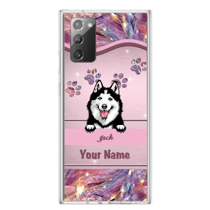 Custom Personalized Dog Phone Case For iPhone And Samsung - Gift Idea For Dog Lover - Up to 3 Dogs